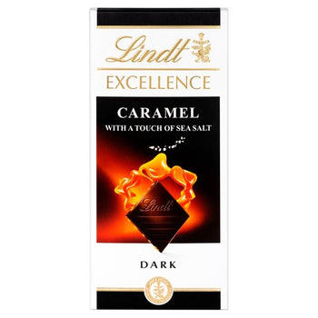 Lindt Excellence Dark Caramel & Sea Salt Bar 100g