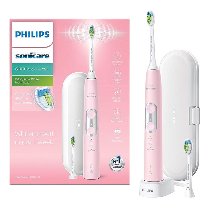 Philips Sonicare Protective Clean 6100 Elektrische Zahnbürstenmodus 3+ Pink