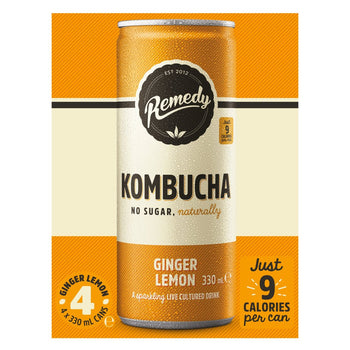 Special Offer - Remedy Kombucha Ginger Lemon Multipack 4 x 330ml