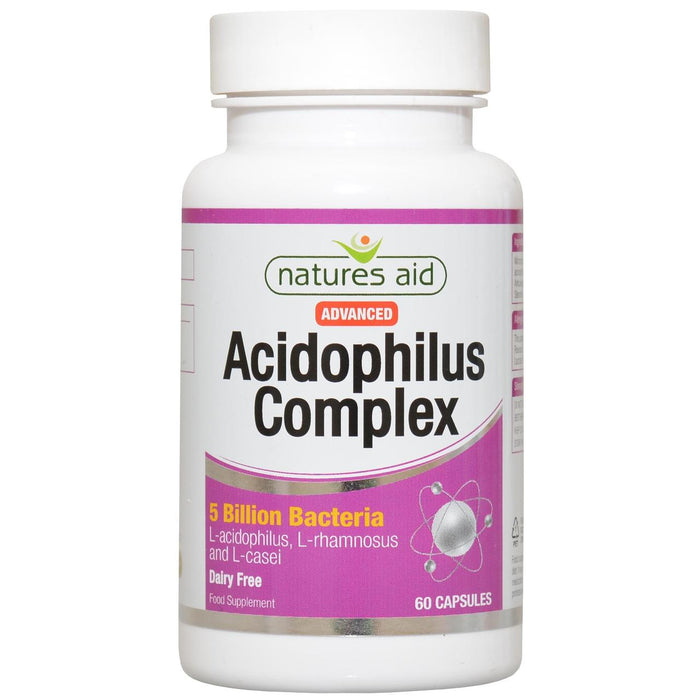 Die Natur hilft dem fortschrittlichen Acidophilus -Komplex -Ergänzungskapseln 60 pro Pack