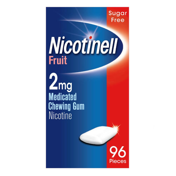 Nicotinell Fruit 2mg Gum 96 por paquete