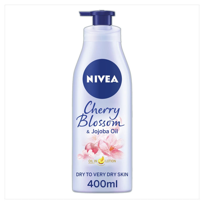 Nivea Cherry Blossom y Jojoba Oil Body Lotion para Nomal to Srow Skin 400ml