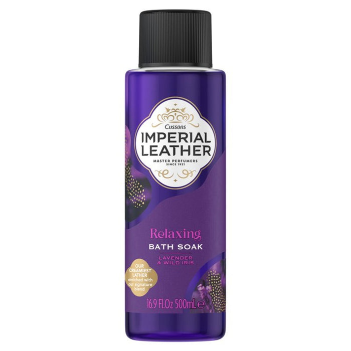 Bath Relajante de cuero Imperial Lavender e Iris salvaje 500ml