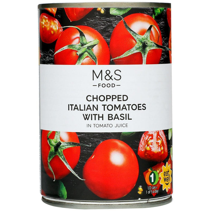 M & S Italienisch gehackte Tomaten mit Basilikum 400G