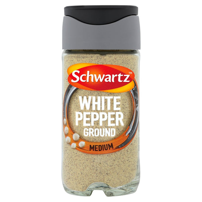 Schwartz jar de poivre blanc moulu 34G